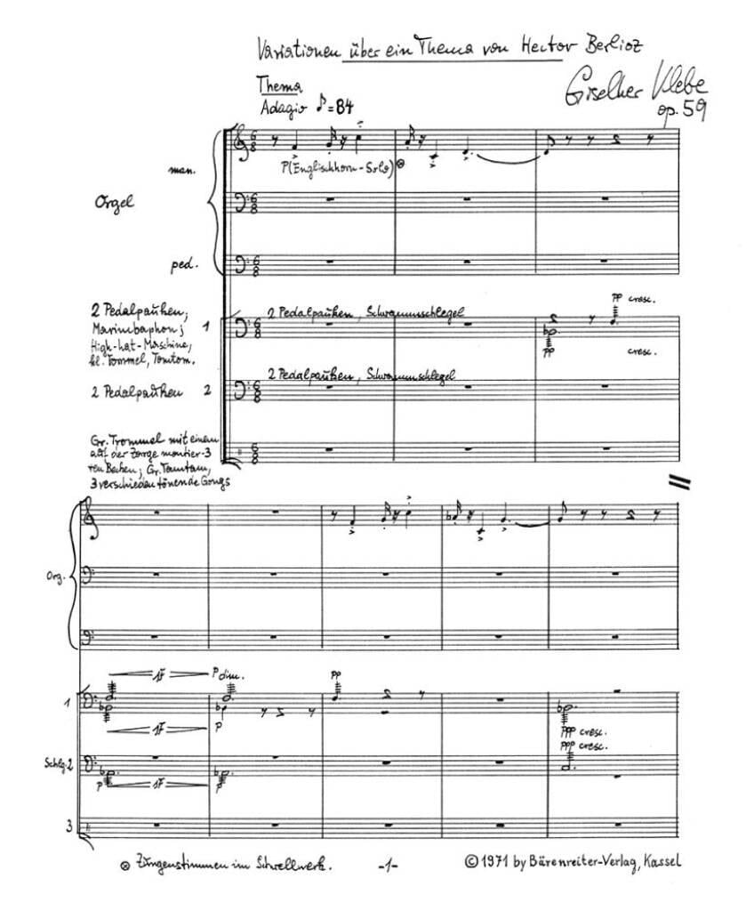 Variationen ueber ein Thema von Hector Berlioz